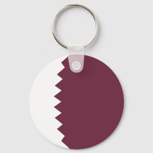 Llavero Cadena de claves de la bandera de Qatar