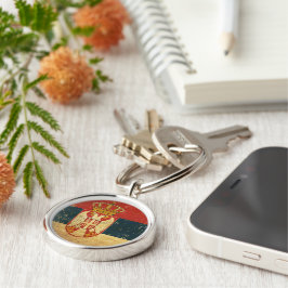 Llavero Cadena de claves de la bandera de Serbia