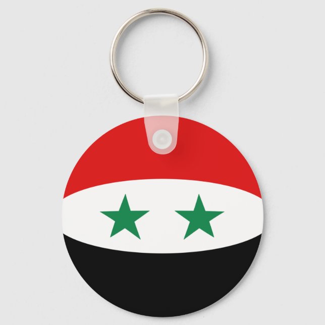 Llavero Cadena de claves de la bandera de Siria (Anverso)
