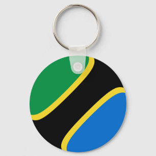 Llavero Cadena de claves de la bandera de Tanzania