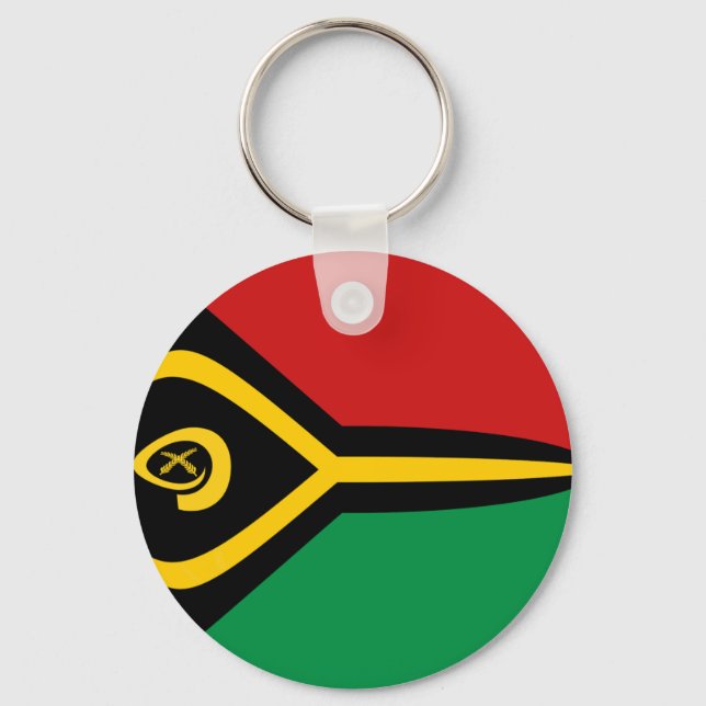 Llavero Cadena de claves de la bandera de Vanuatu (Anverso)
