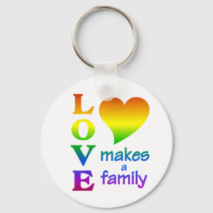 Llavero Cadena de claves de la familia Rainbow