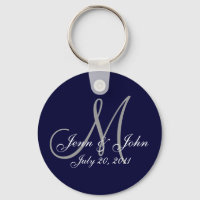 Cadena de claves de la marina de la novia del Boda