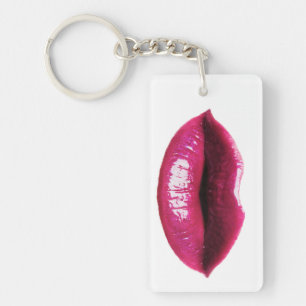 Llavero Cadena de claves de labios reales