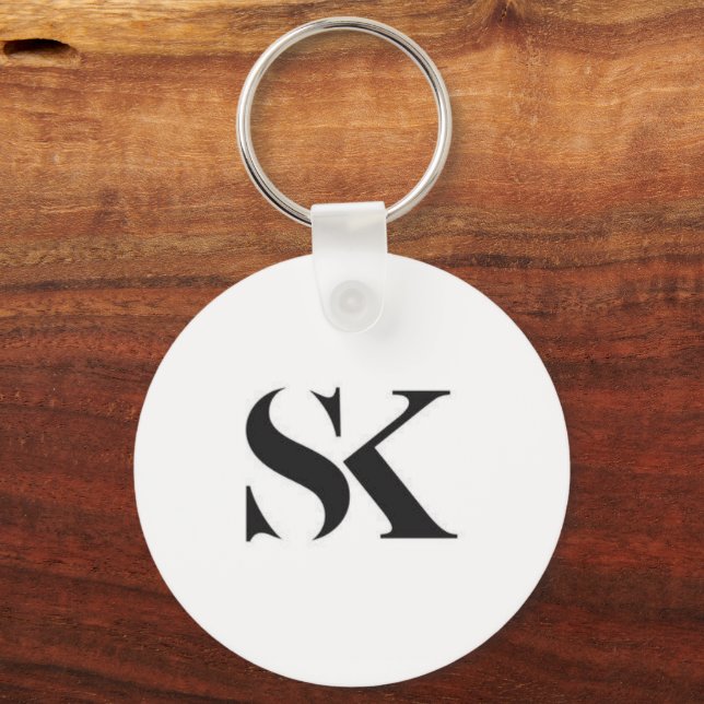 Llavero cadena de claves de letra (Reverso )