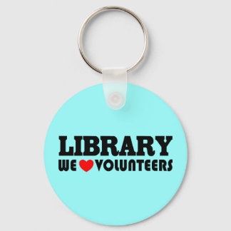 Llavero Cadena de claves de los voluntarios de biblioteca