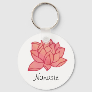 Llavero Cadena de claves de Lotus rosa de Namaste