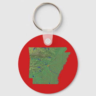 Llavero Cadena de claves de mapas de Arkansas