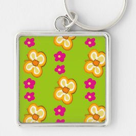 Llavero cadena de claves de mariposa