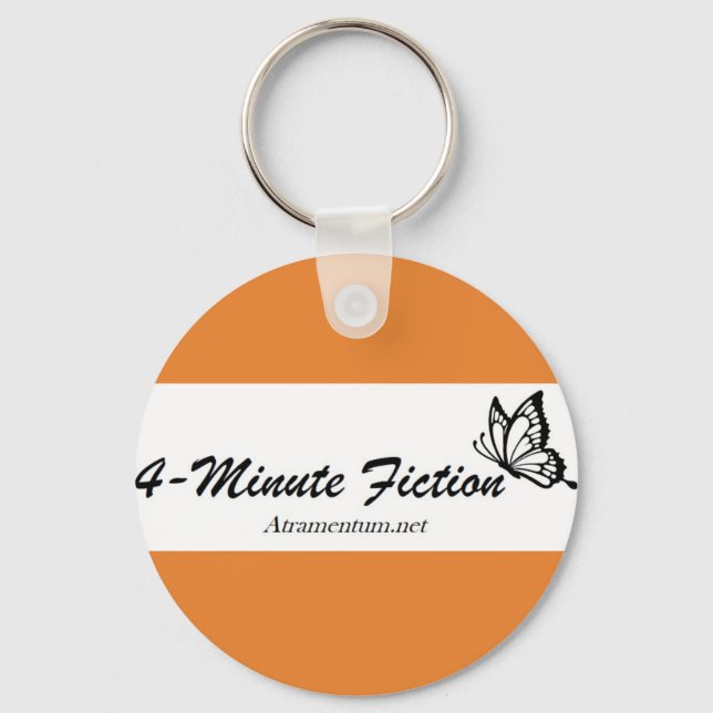 Llavero Cadena de claves de mariposa #4MinuteFiction (Anverso)