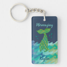 Llavero Cadena de claves de Mermaid personalizada