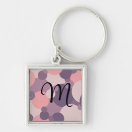 Llavero Cadena de claves de moléculas púrpura personalizad