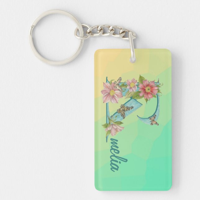 Llavero Cadena de claves de nombre de Amelia (Frente)