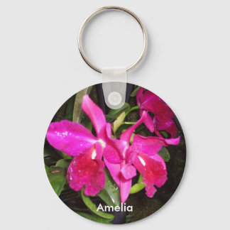 Llavero Cadena de claves de nombre de orquídeas