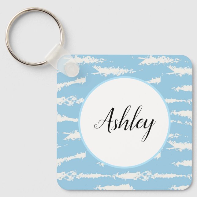 Llavero Cadena de claves de nombre personalizado (Anverso)