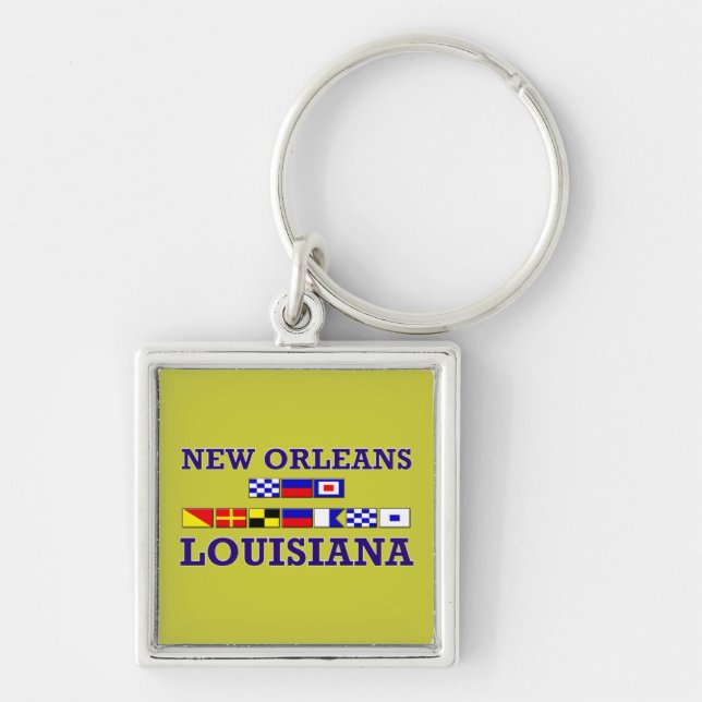 Llavero Cadena de claves de Nueva Orleans (Frente)
