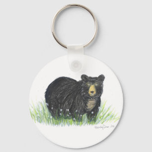 Llavero cadena de claves de oso negro