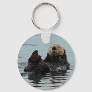 Llavero Cadena de claves de Otter en el mar de Alaska