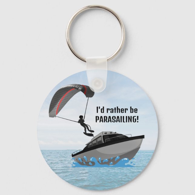 Llavero Cadena de claves de parasailing personalizada (Anverso)