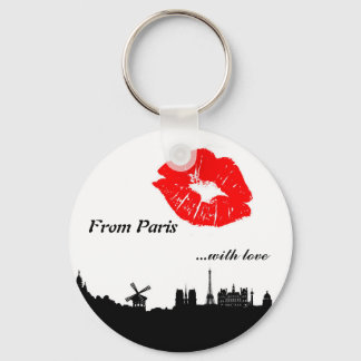 Llavero Cadena de claves de París, con amor