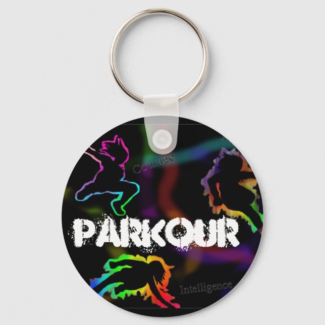 Llavero cadena de claves de parkour (Anverso)