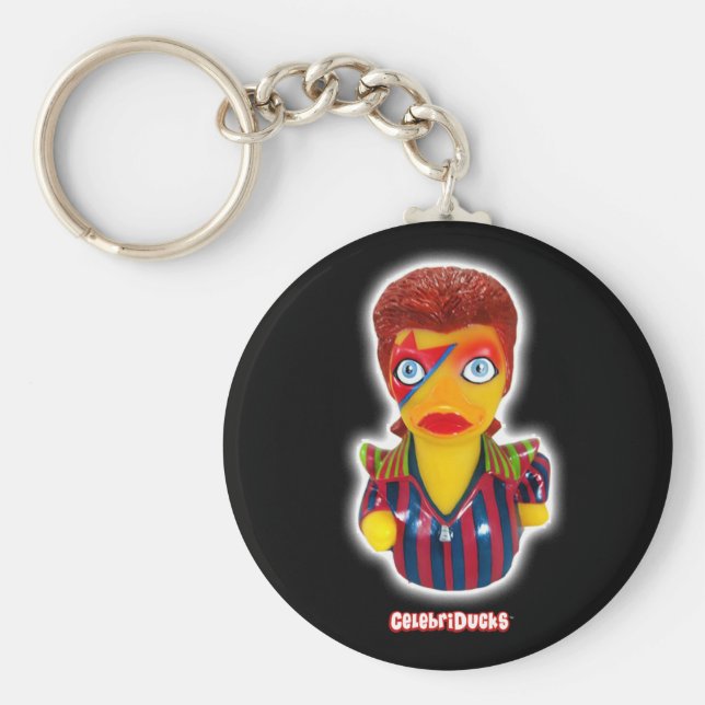 Llavero Cadena de claves de pato de goma de CelebriDucks (Frente)
