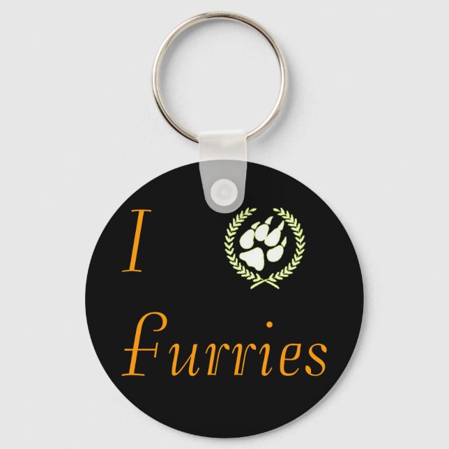 Llavero Cadena de claves de paw Furries (Anverso)