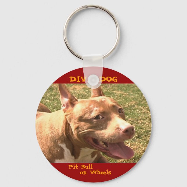 Llavero Cadena de claves de perfil DIVA DOG (Anverso)