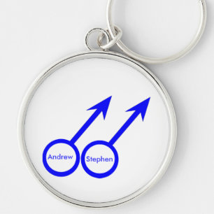Llavero Cadena de claves de Personalizable Gay Lovers