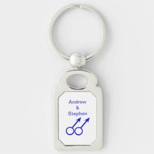 Llavero Cadena de claves de Personalizable Gay Lovers
