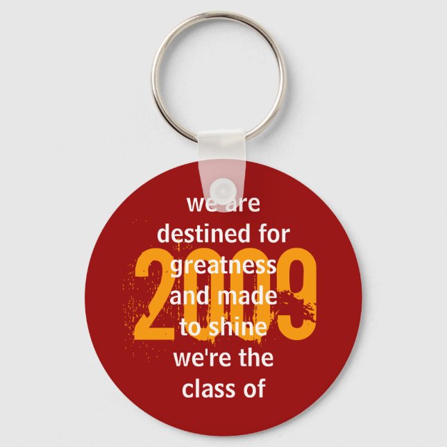 Llavero Cadena de claves de poema de 2009 (Anverso)