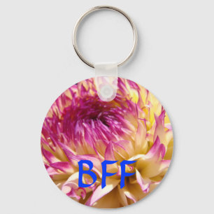Llavero Cadena de claves de regalos BFF Flores de Dahlia p