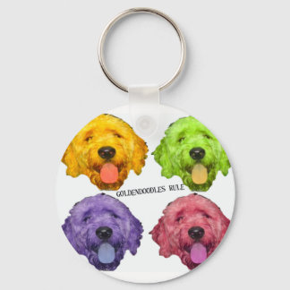 Llavero Cadena de claves de reglas de Goldendoodles