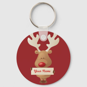 Llavero Cadena de claves de renos para navidades