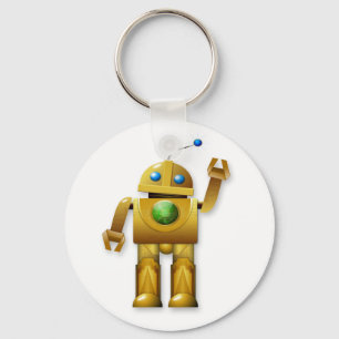 Llavero Cadena de claves de robots amigables