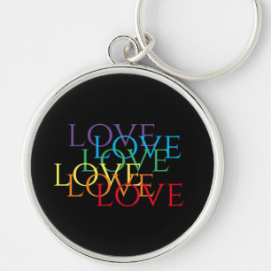 Llavero Cadena de claves de ronda de RAINBOW LOVE II Premi