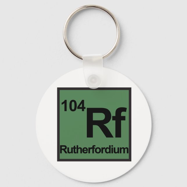 Llavero Cadena de claves de Rutherfordium (Anverso)