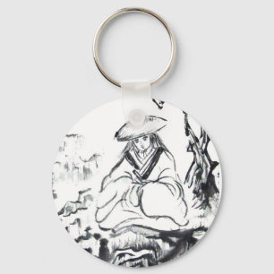 Llavero Cadena de claves de Samurai meditadora
