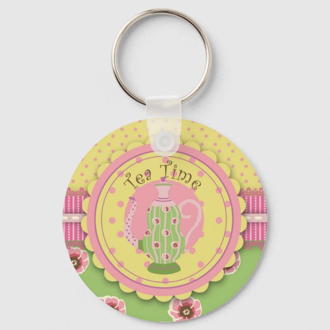 Llavero Cadena de claves de servicio de té (Anverso)