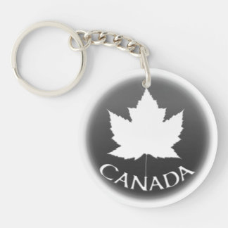 Llavero Cadena de claves de souvenir de Canadá - Leaf blan