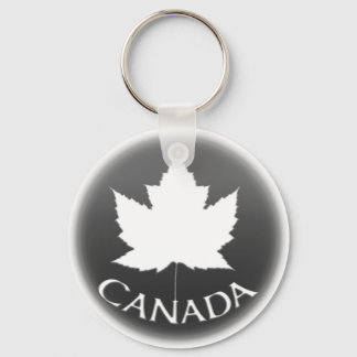 Llavero Cadena de claves de souvenir de Canadá - Leaf blan