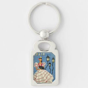 Llavero Cadena de claves de SPAIN Vintage Travel