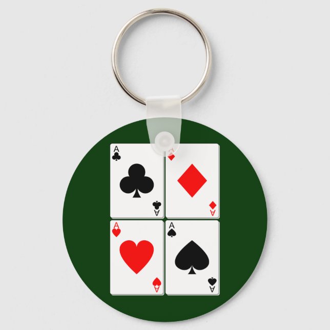 Llavero Cadena de claves de tarjetas de reproducción (Anverso)