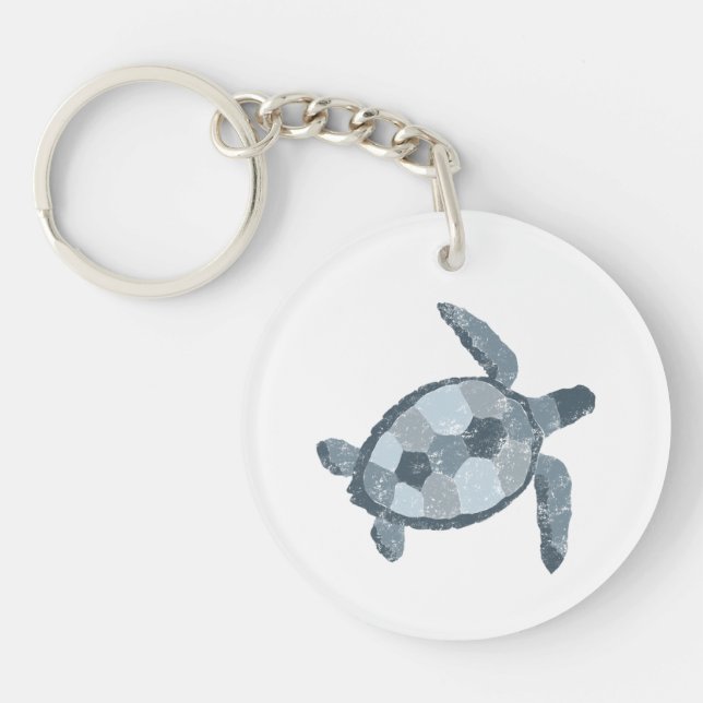Llavero Cadena de claves de tortugas marinas (Frente)
