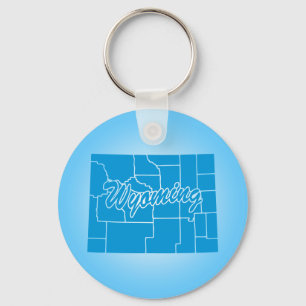Llavero Cadena de claves de Wyoming estatales