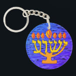 Llavero Cadena de claves de Yeshua Menorah<br><div class="desc">Esta cadena de claves de Yeshua Menorah fue creada por petición. Hace una gran pieza de conversación para los que les gusta compartir su fe con otros.</div>