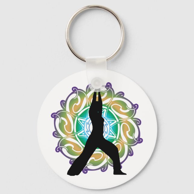 Llavero Cadena de claves de yoga (Anverso)
