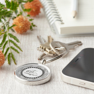 Llavero Cadena de claves del 60 aniversario Boda