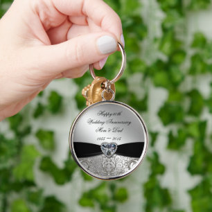 Llavero Cadena de claves del 60 aniversario Boda