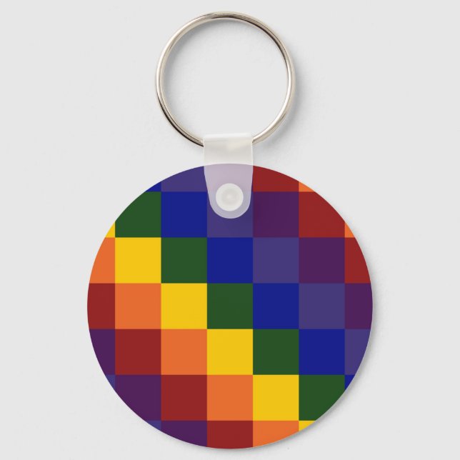 Llavero Cadena de claves del arco iris controlado (Anverso)